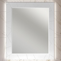 Opadiris Зеркало для ванной Луиджи 90 белое матовое